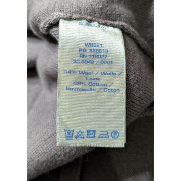 Boden Womens Ribbed Long-Sleeve Button-Back Knit Dress Gray Wool-Cotton Size 6R - Picture 3 of 9